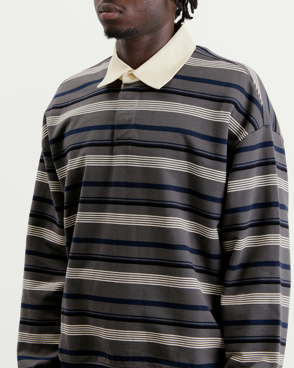 NN07 David Stripe Rugby Shirt