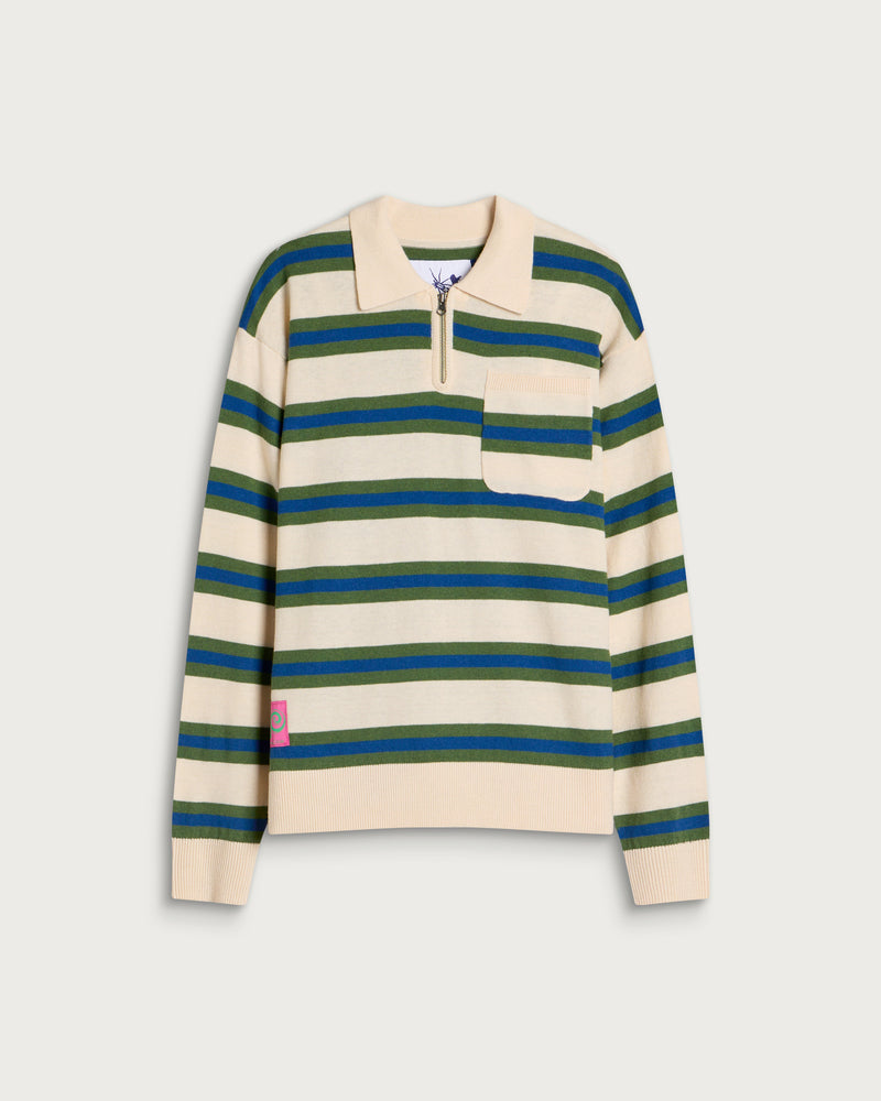 Ecstatic Research Border Polo Knit