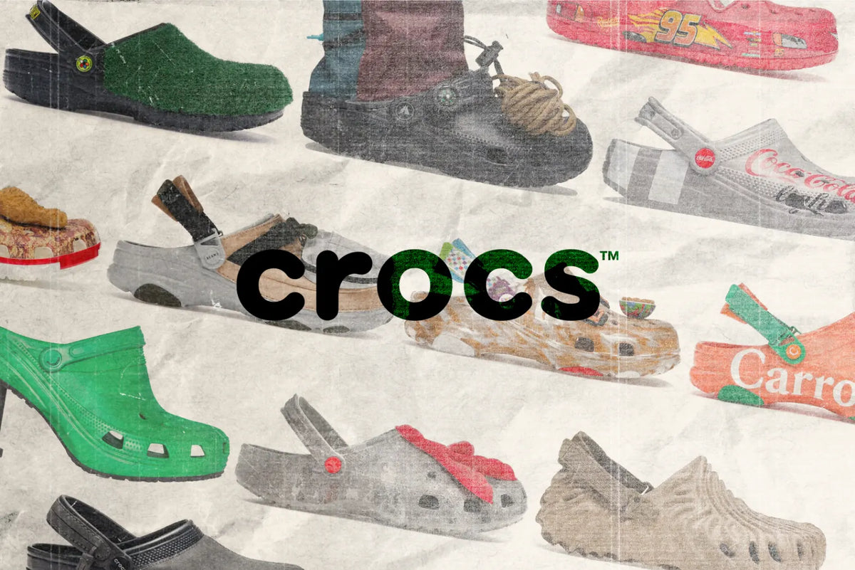 Collage of crocs collaborations