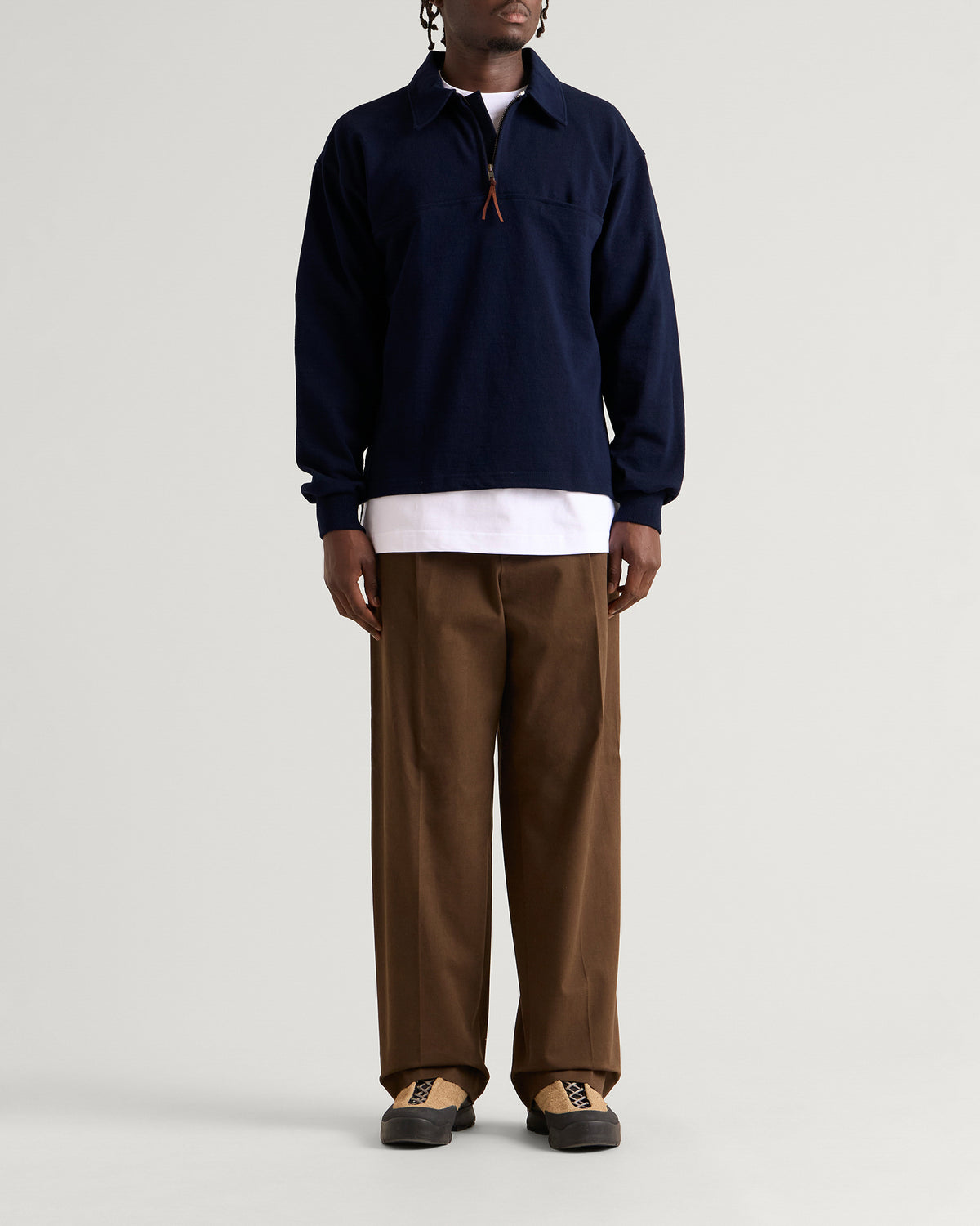 Café Mountain Quarter Zip Heavy Sweatshirt