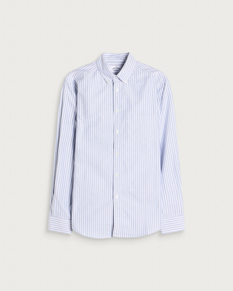Portuguese Flannel Belavista Stripe Button Down Oxford Shirt