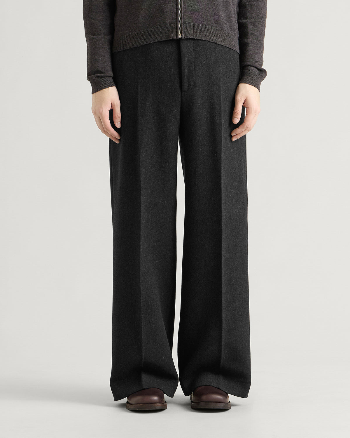 Jacquemus Tempo Pleated Straight Leg Pants