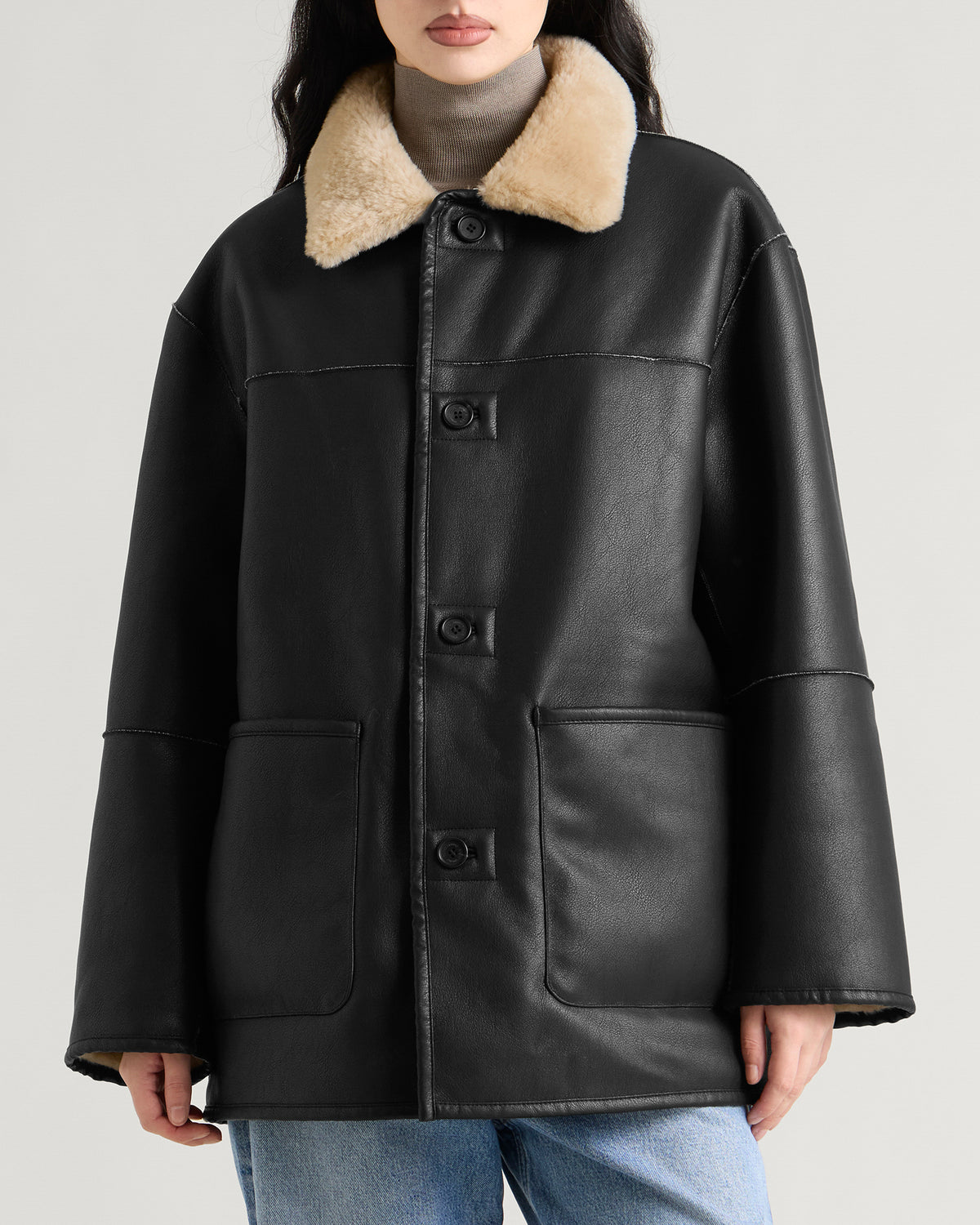 Dunst Reversible Shearling Half Jacket