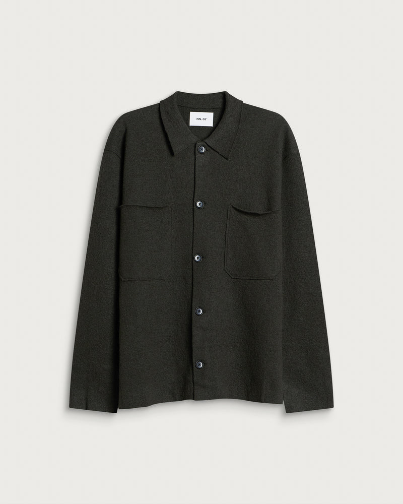 NN07 Jonas Boiled Wool Overshirt