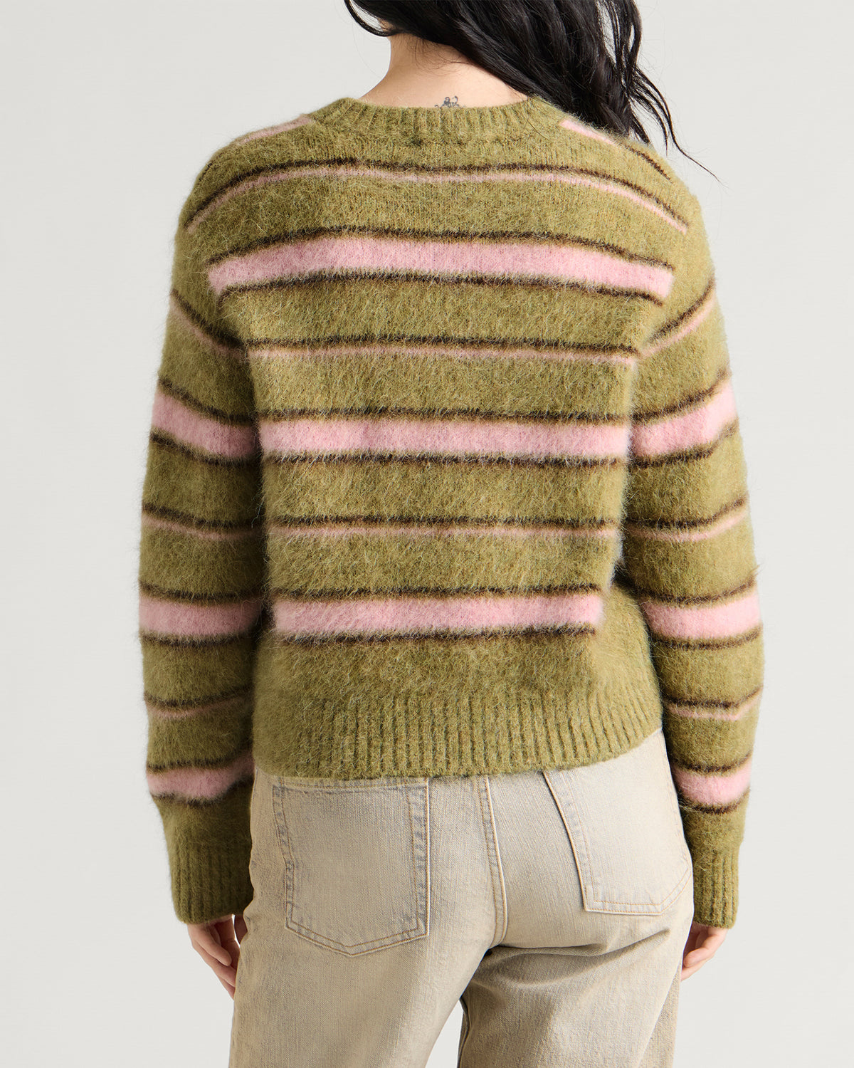 Dunst Striped Hairy Sweater