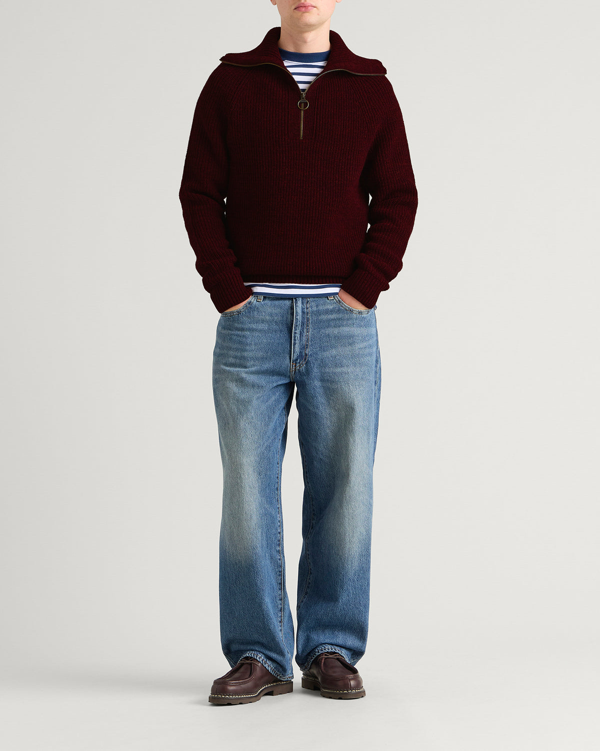 Barbour Riggbay Knitted Half Zip Jumper