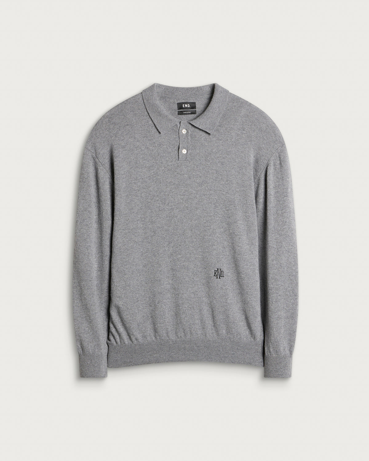 END. Monogram Knitted Polo