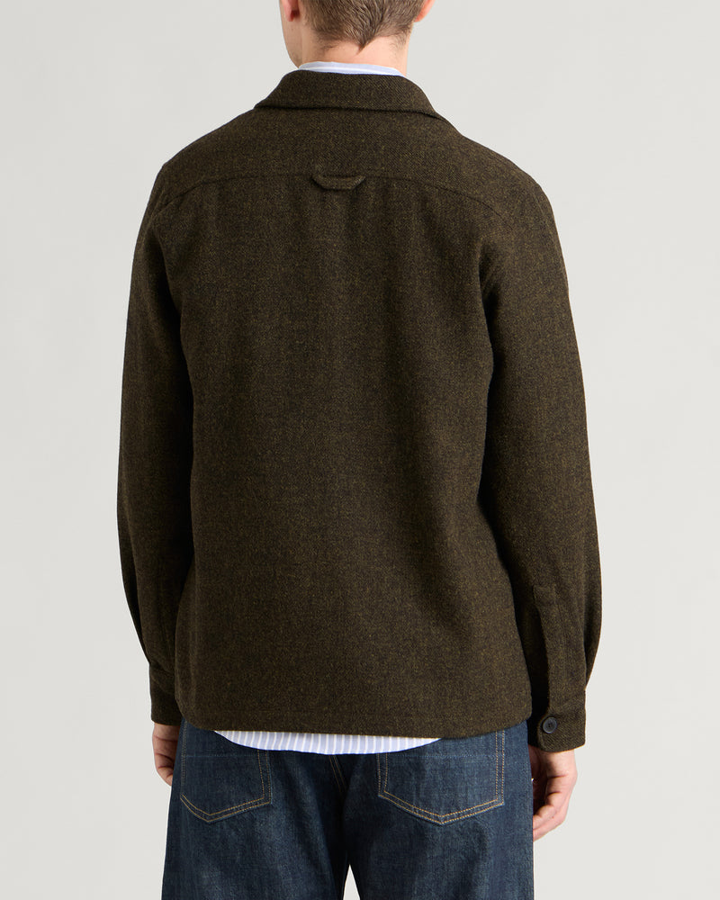 Portuguese Flannel Wool Field Tweed Overshirt