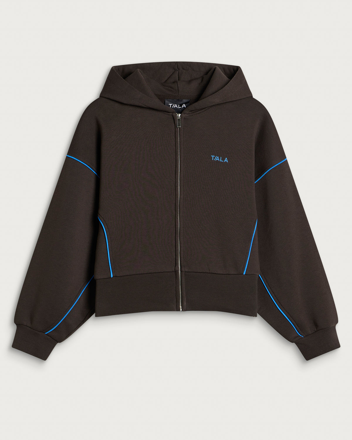TALA Piped Cocoon Zip Through Hoodie