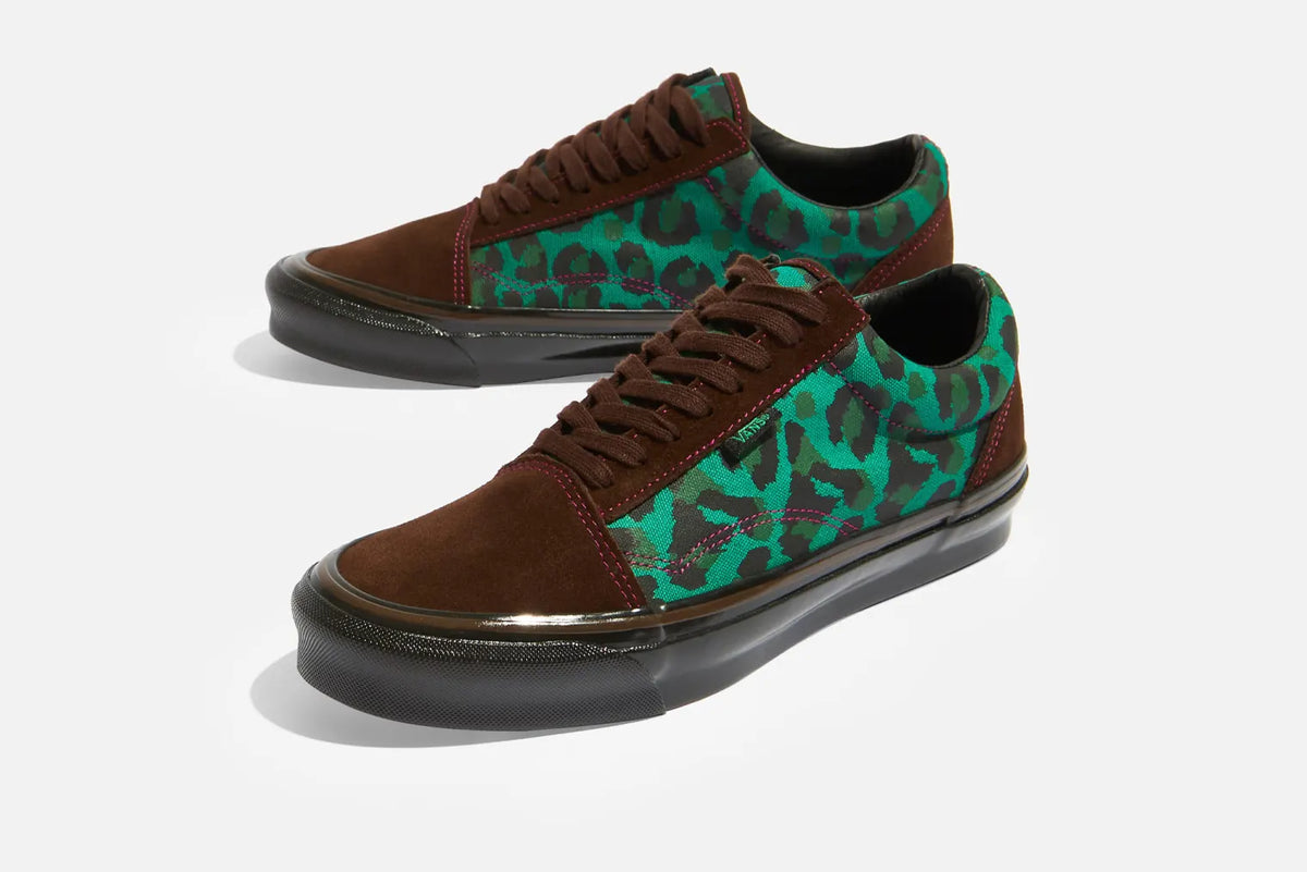 Vans Vault x Stray Rats sneakers with leopard print
