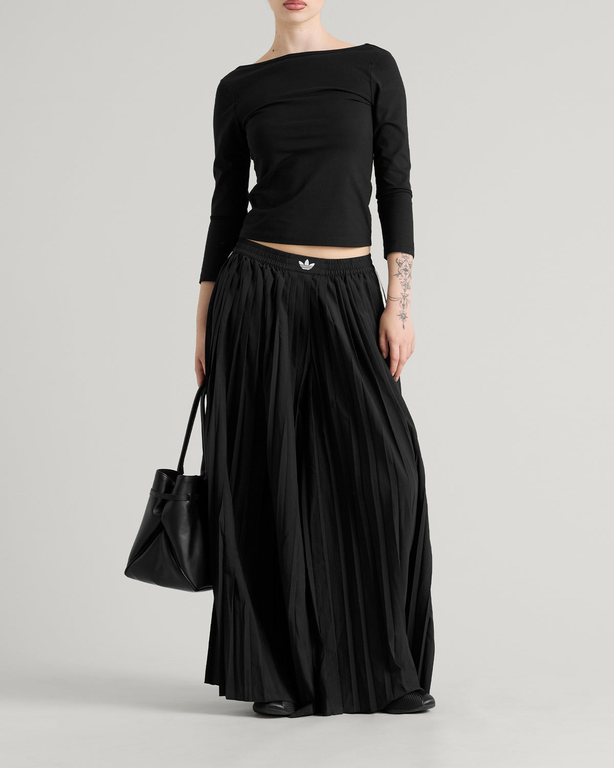 adidas Pleated Wide Leg Track Pants