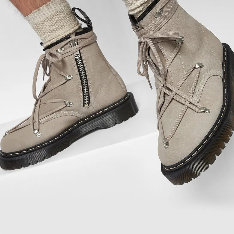 The Rick Owens x Dr. Martens suede boots.