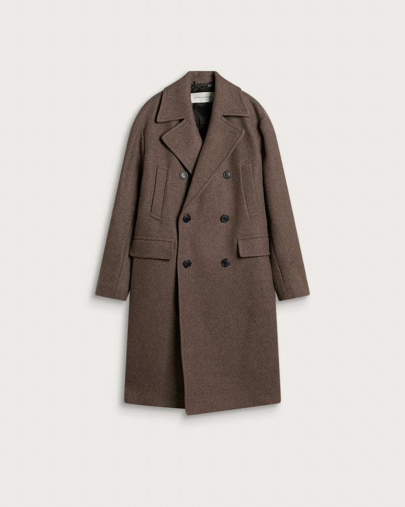 Dries Van Noten Rascott Twill Wool Coat