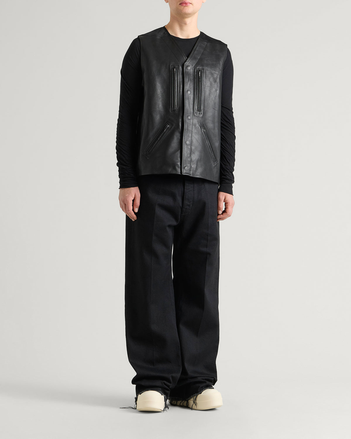 Rick Owens 2 Piece Leather Bomber