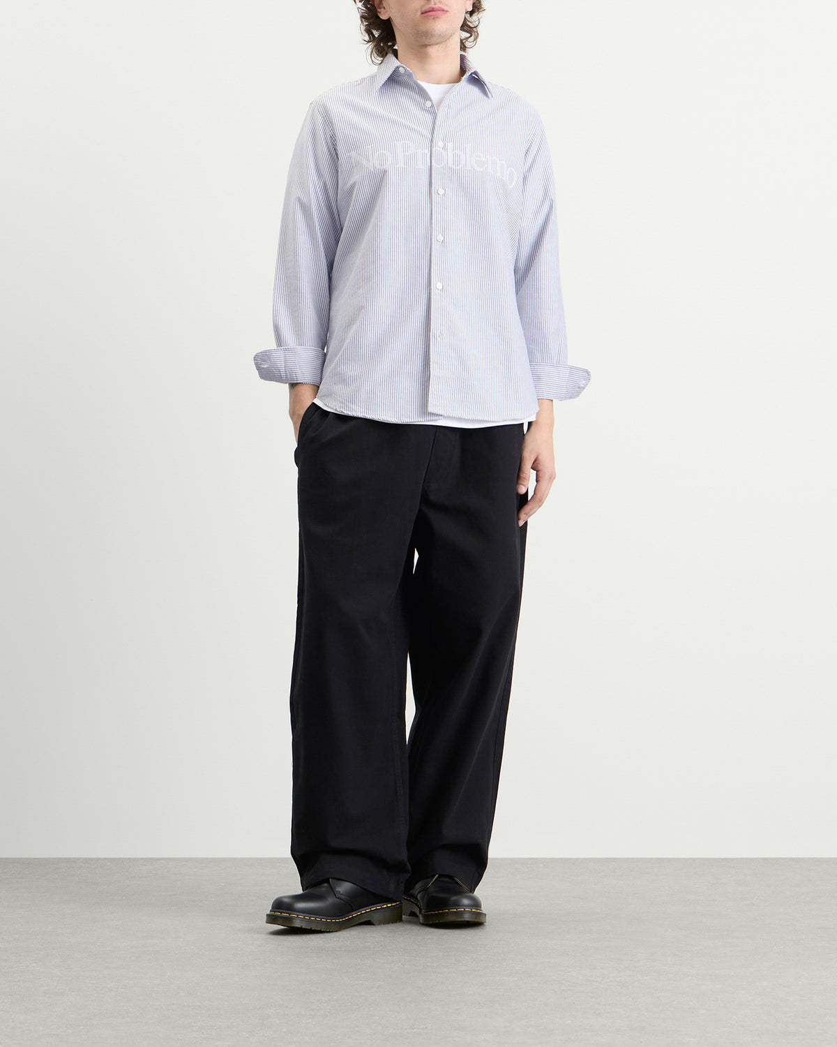 No Problemo No Problemo Oxford Stripe LS Shirt