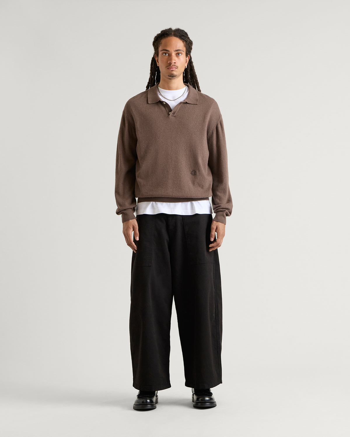 END. Monogram Knitted Polo