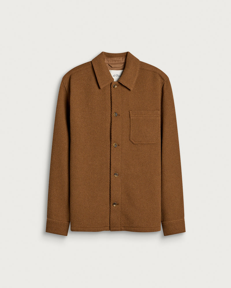 Les Deux Twill Wool Overshirt