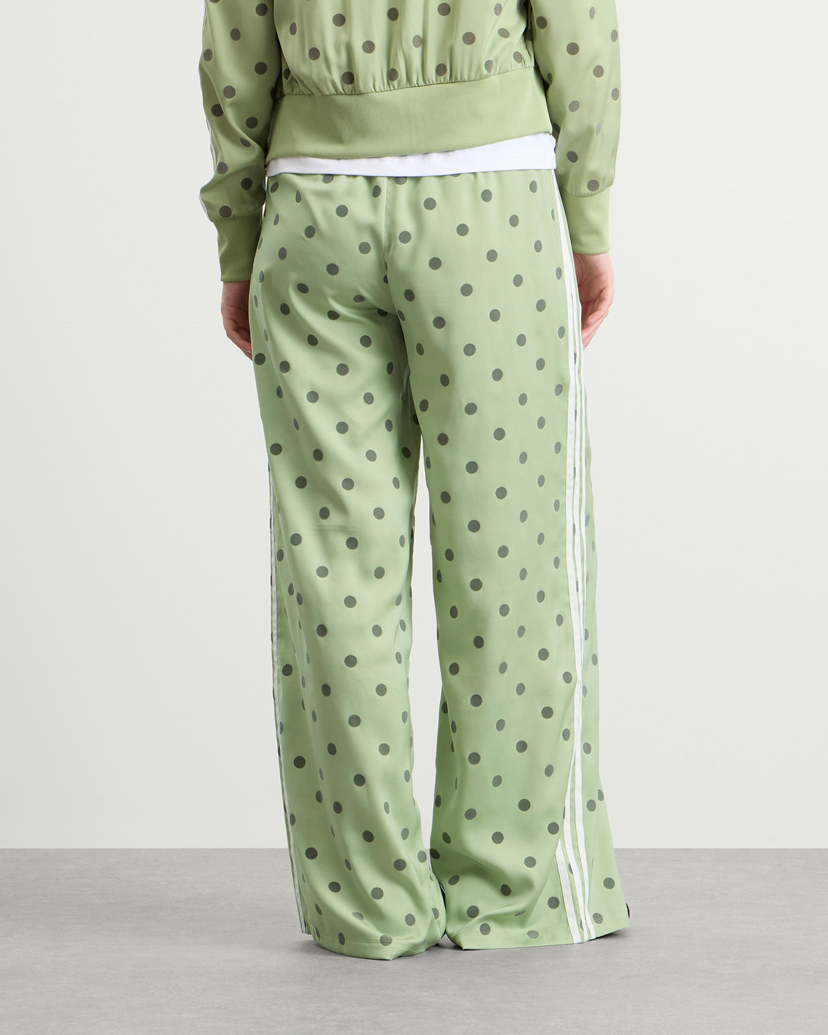 adidas Satin Polka Dots Wide Leg Pant