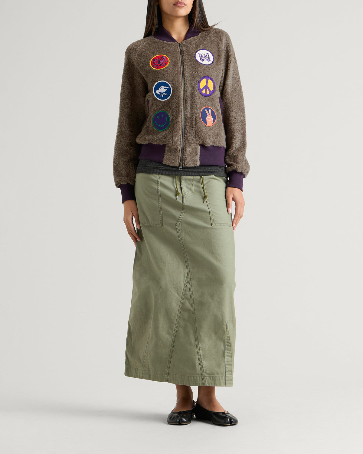 Needles Souvenir Knit Bomber Jacket