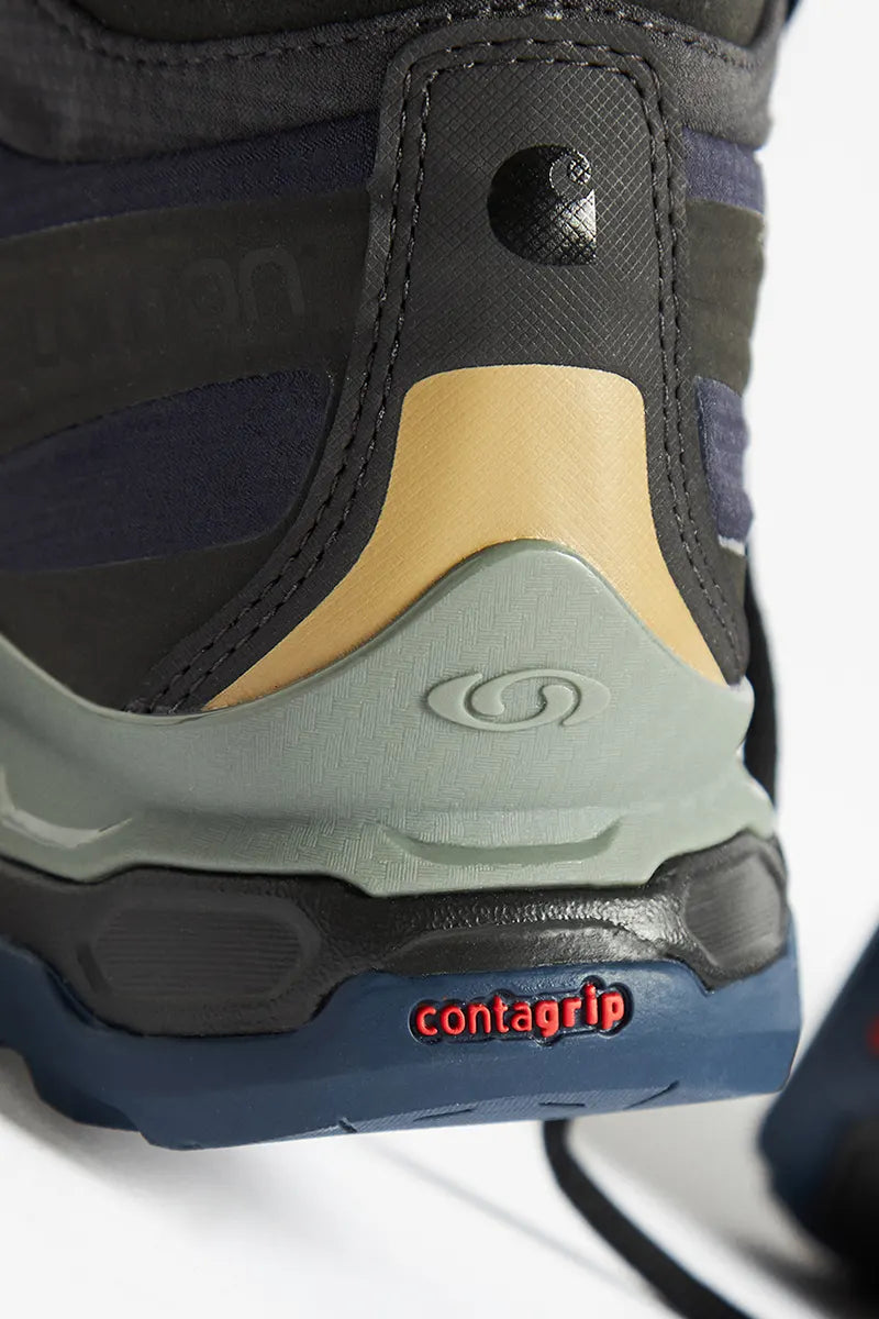 The heel of the Salomon x Carhartt WIP Shelter CSWP boots.