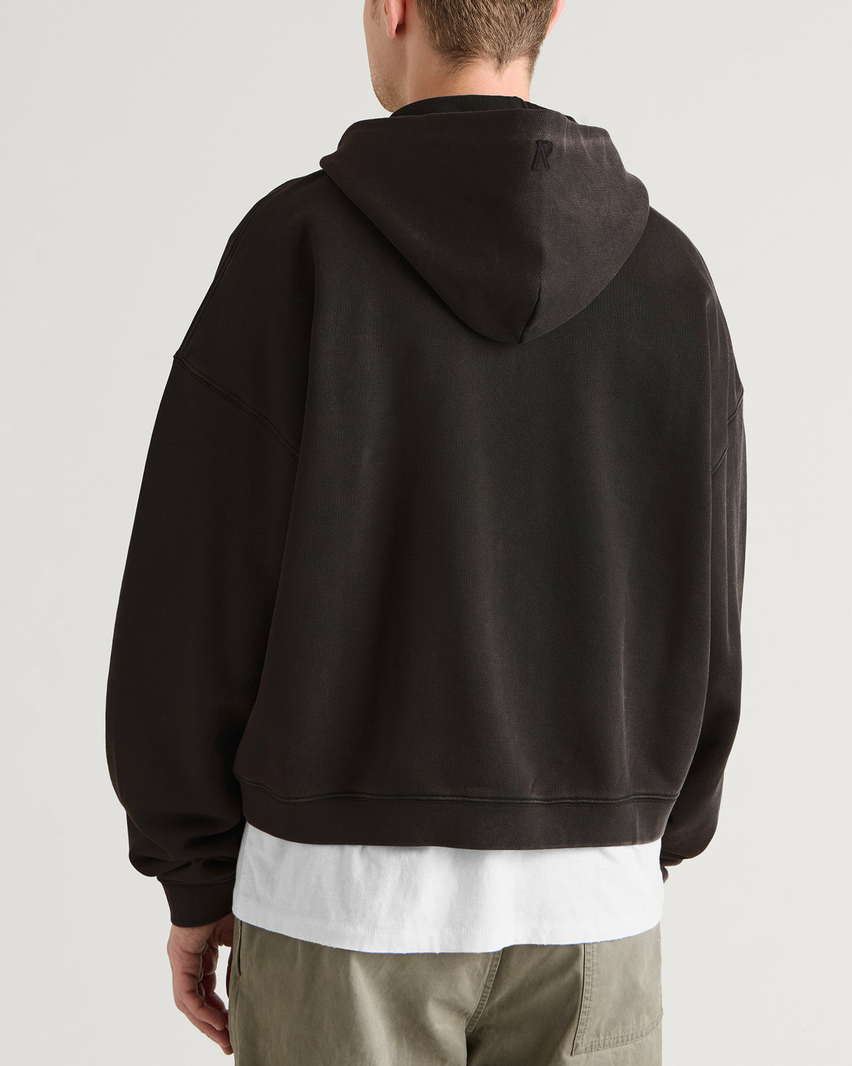 Represent Initial Boxy Oversized Zip Hoodie