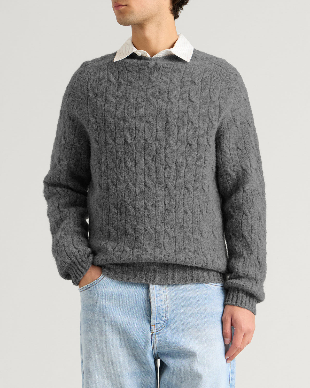 Barbour Scottish Made Cable Crew