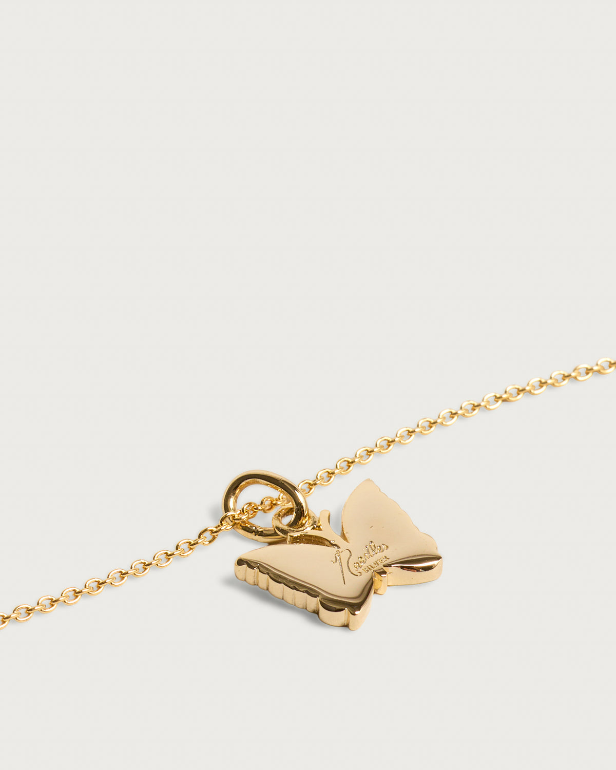 Needles Gold Plate Pendant Necklace