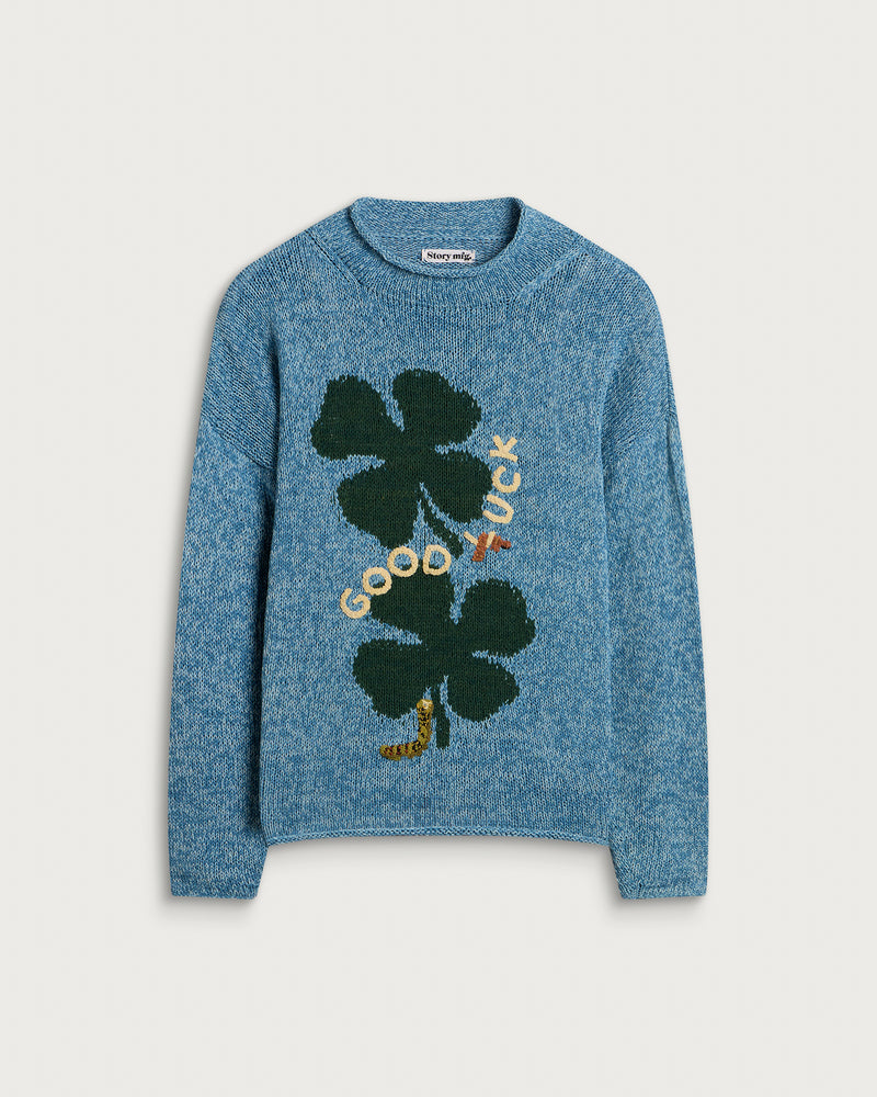 Story mfg.  Hand Knit Twinsun Roll Neck