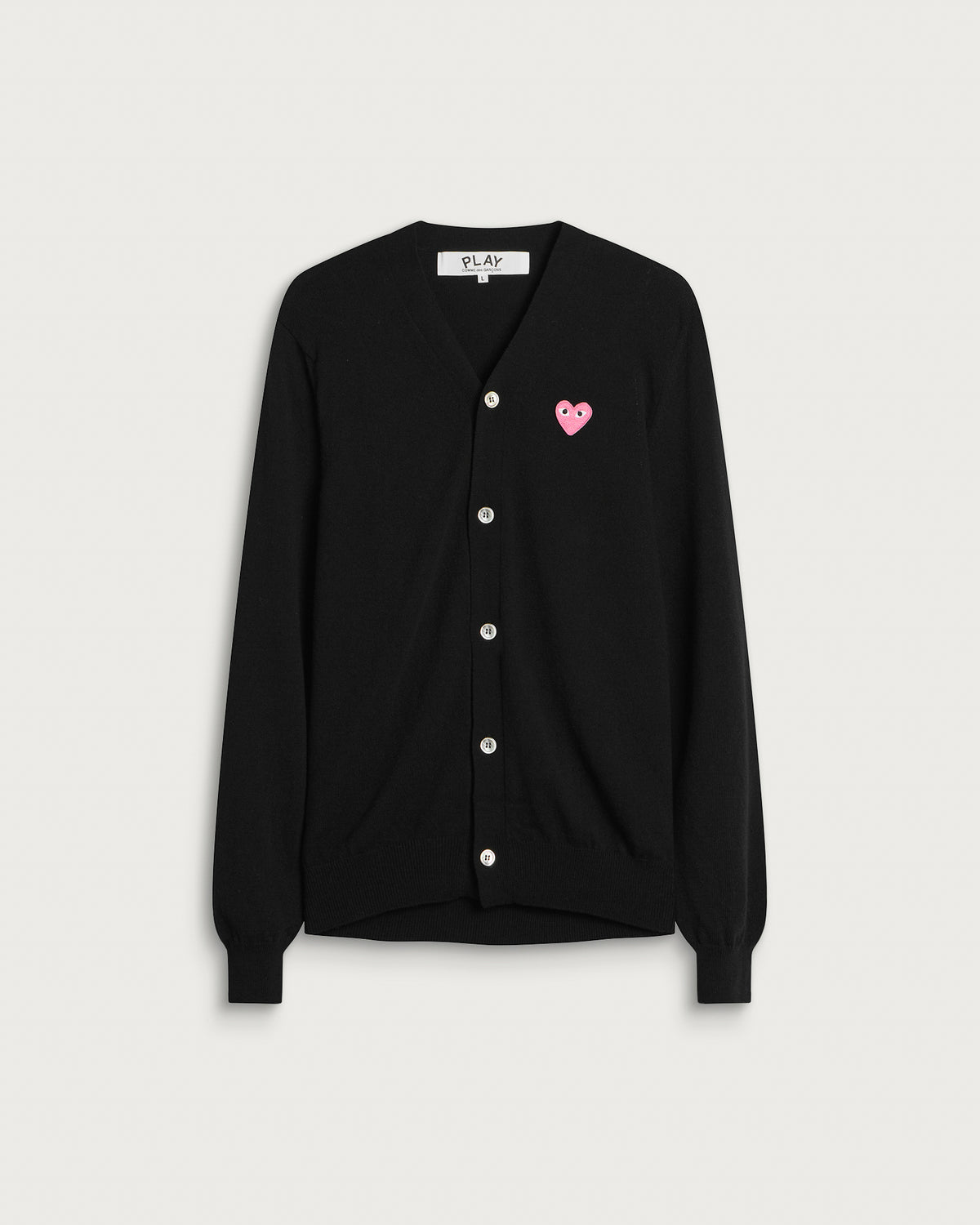 Comme des Garçons Play Pink Heart Cardigan