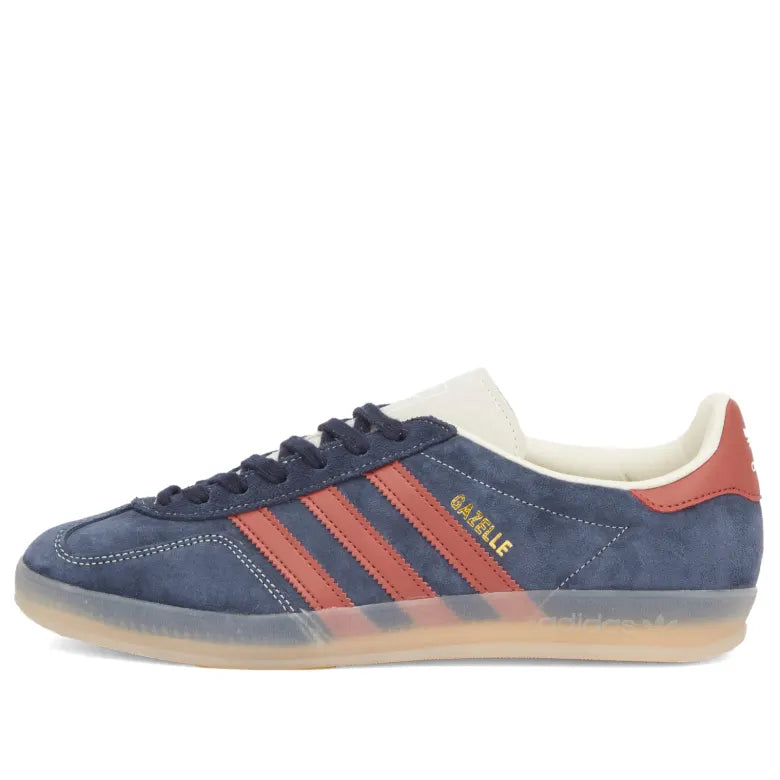 adidas Gazelle Indoor Sneaker in navy and red