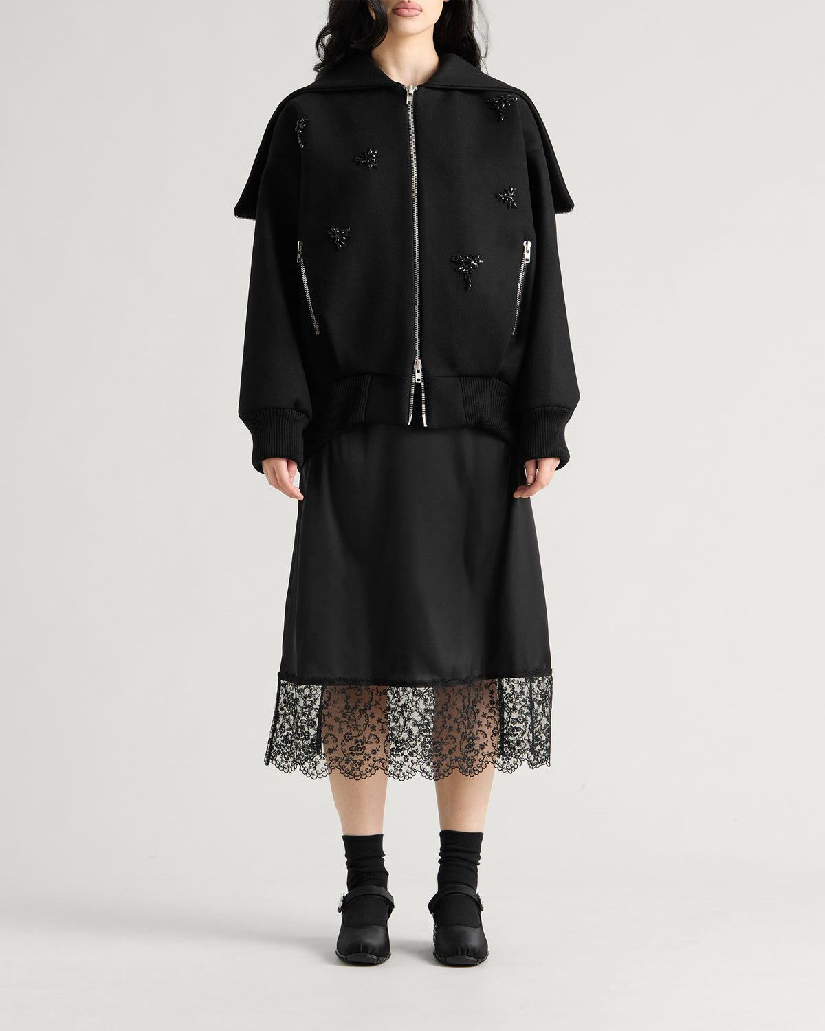 Simone Rocha Oversized Split Hood Jacket