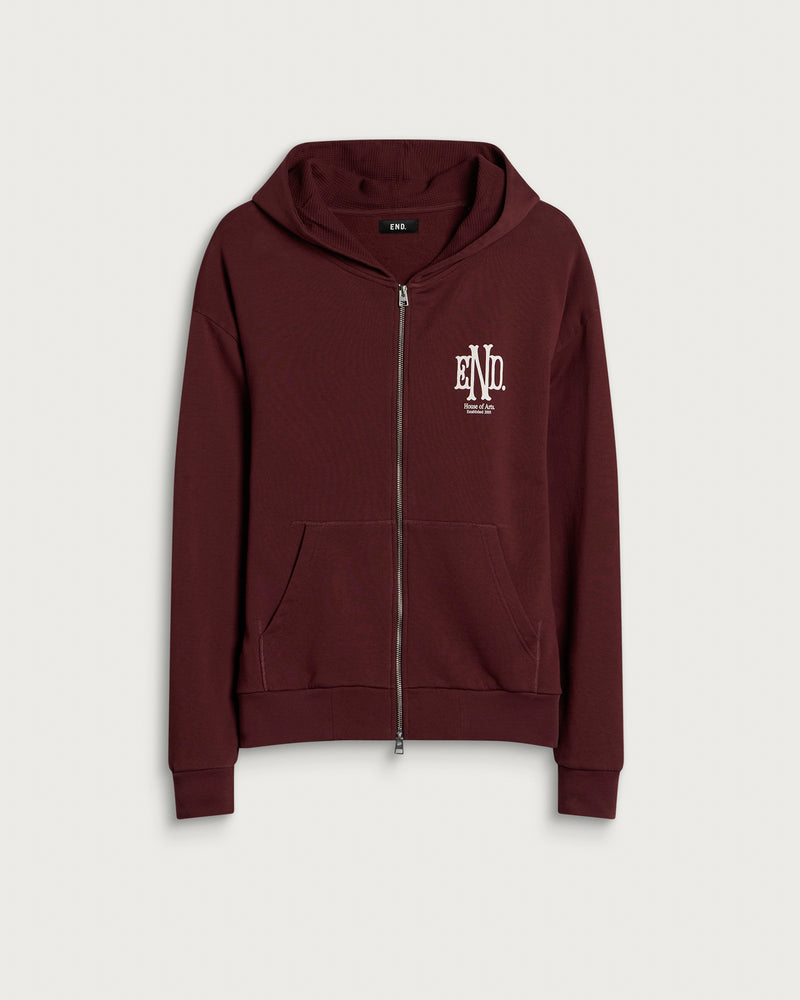 END. Mono Zip Hoodie