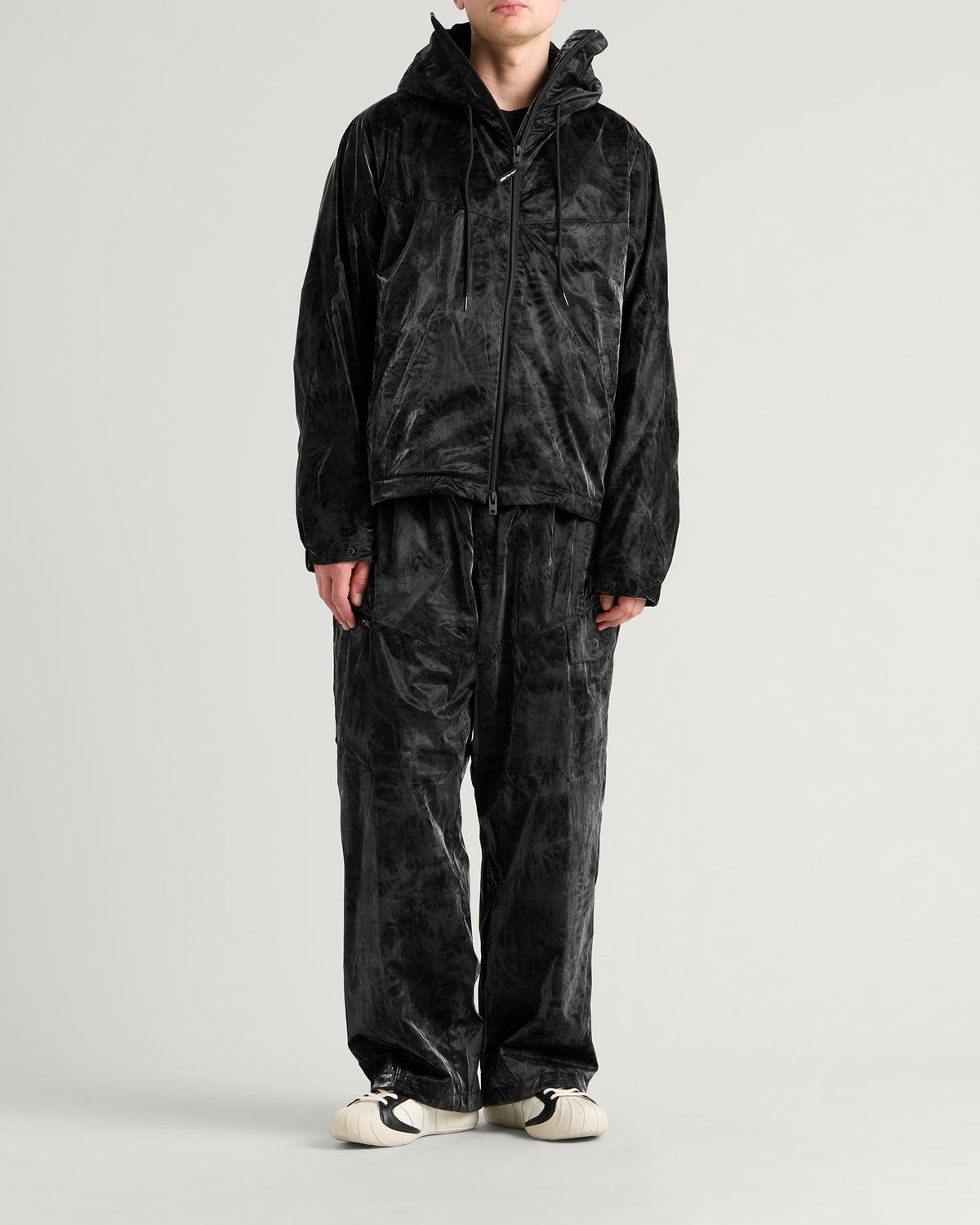 Y-3 Marble Nylon Hoodied Coat