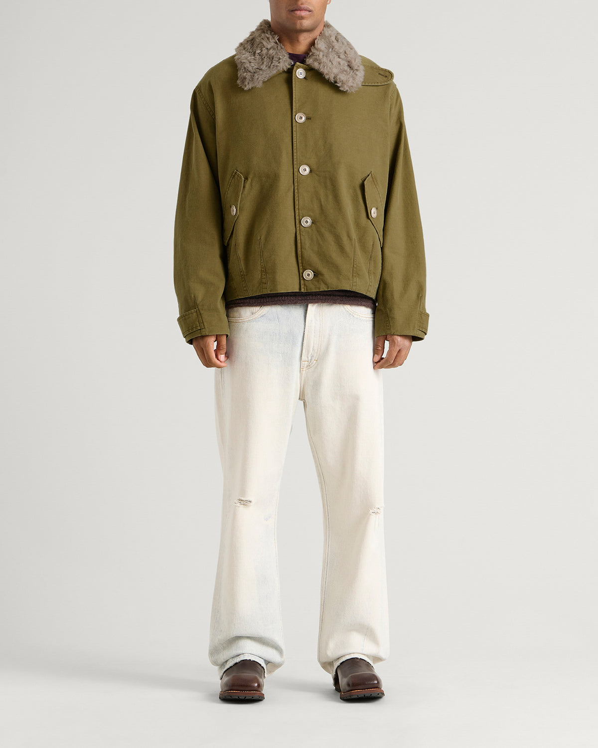 Our Legacy Pigment Khaki Knife Edge Twill Aerial Jacket