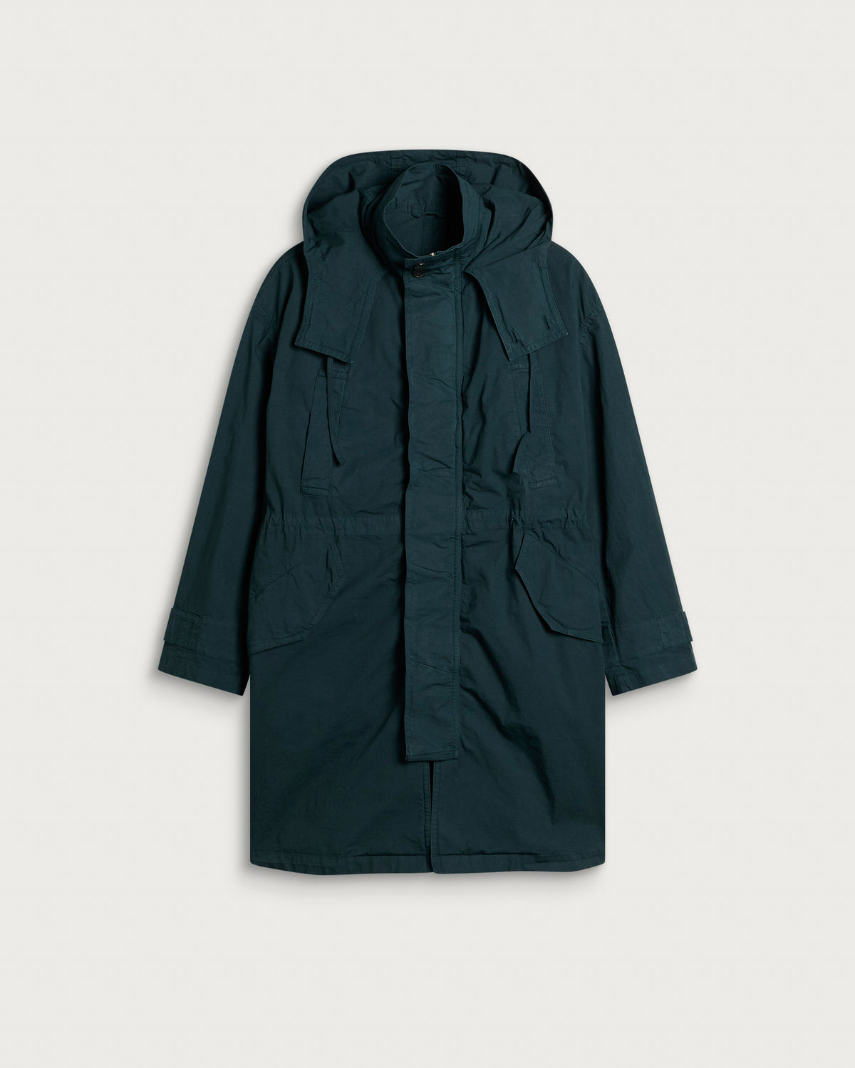 Dries Van Noten Roxer Overdye Cotton Coat