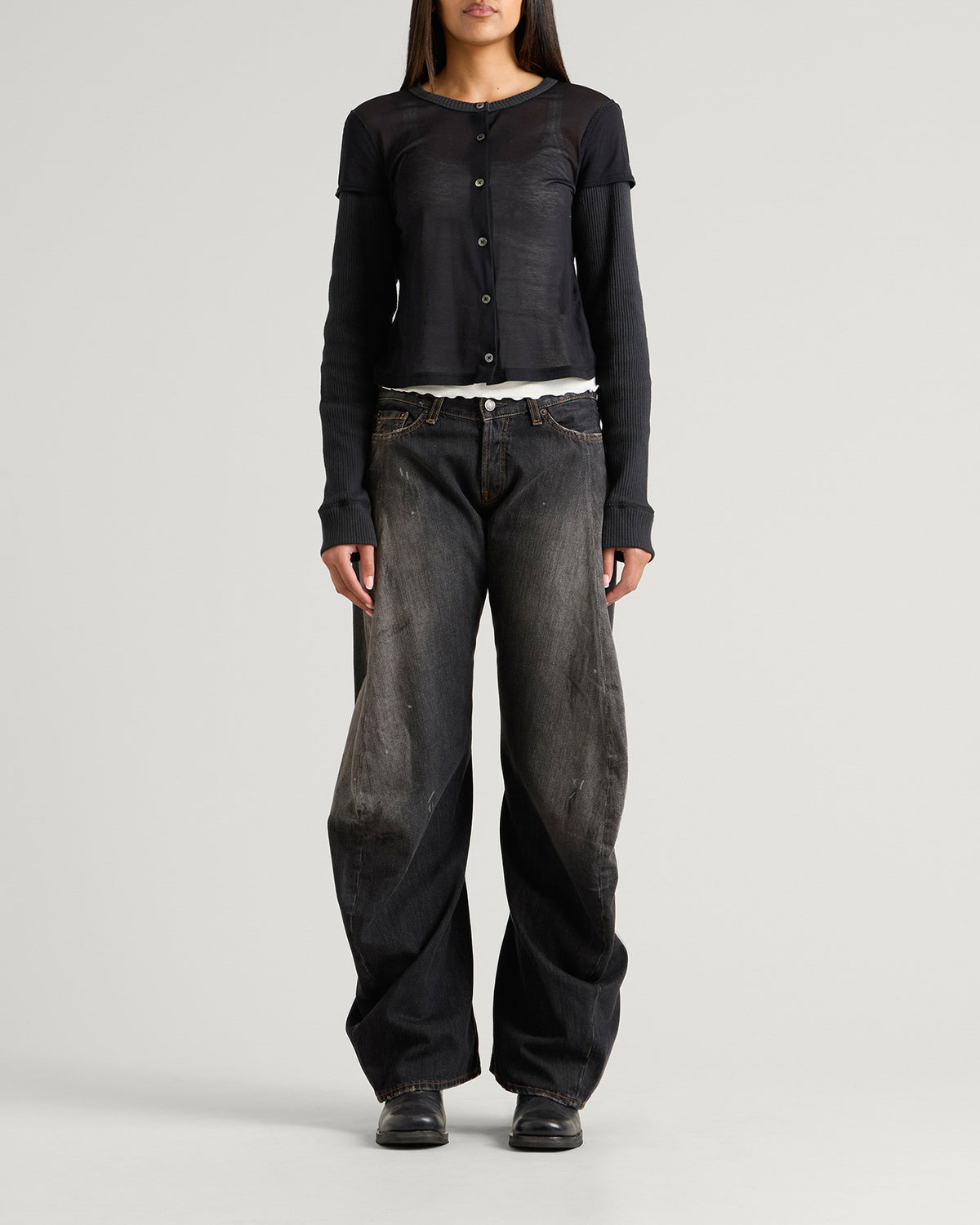 Acne Studios Trafalgar Twisted Baggy Jeans