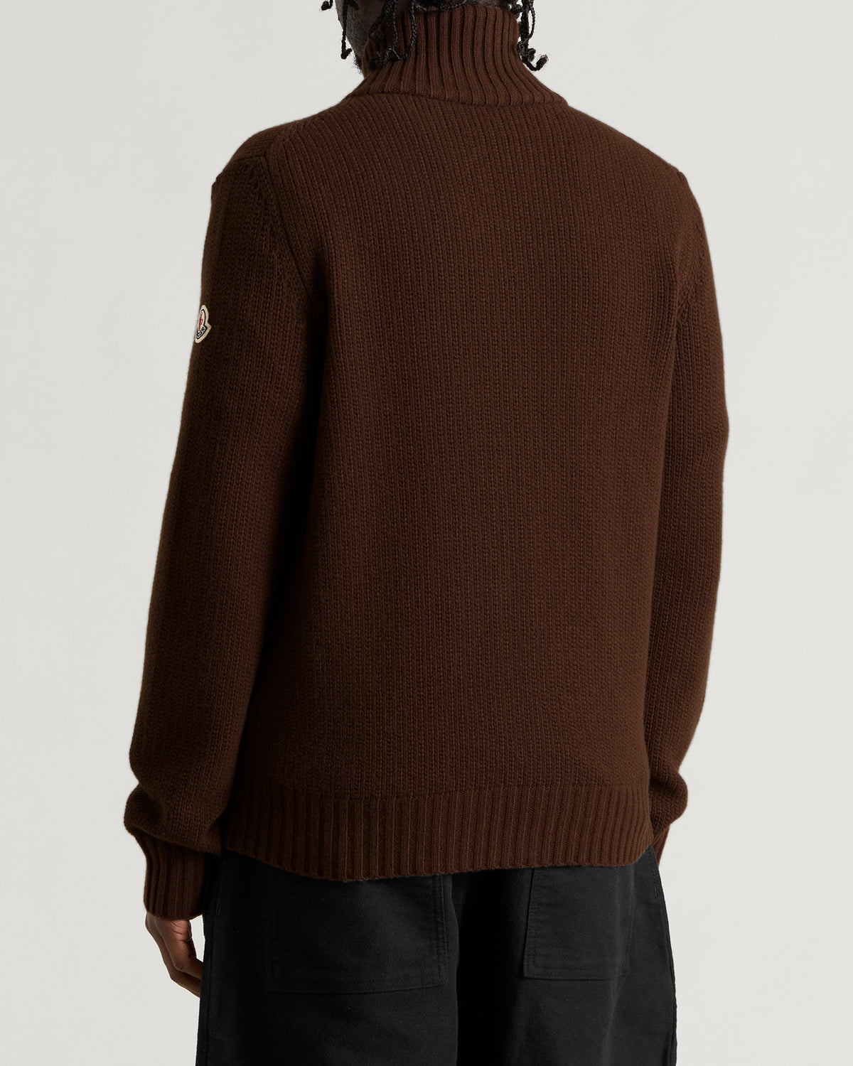 Moncler Zip Through Ribbed Jumper