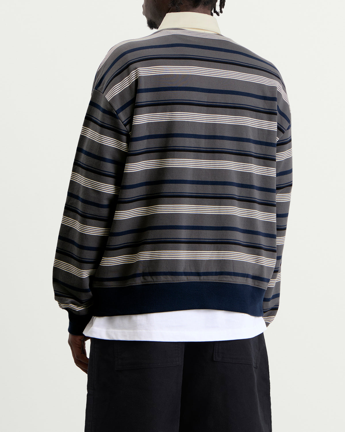 NN07 David Stripe Rugby Shirt