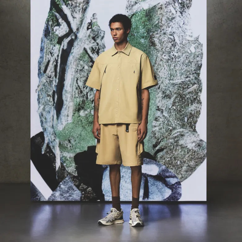 Male wearing The North Face outdoor clothing from the Urban Exploration SS23 collection