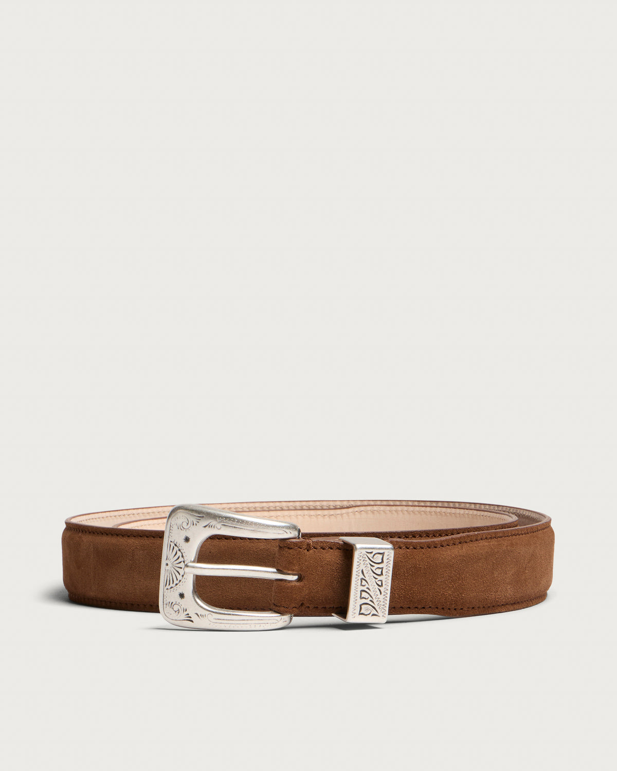 Drake's Suede Western Belt