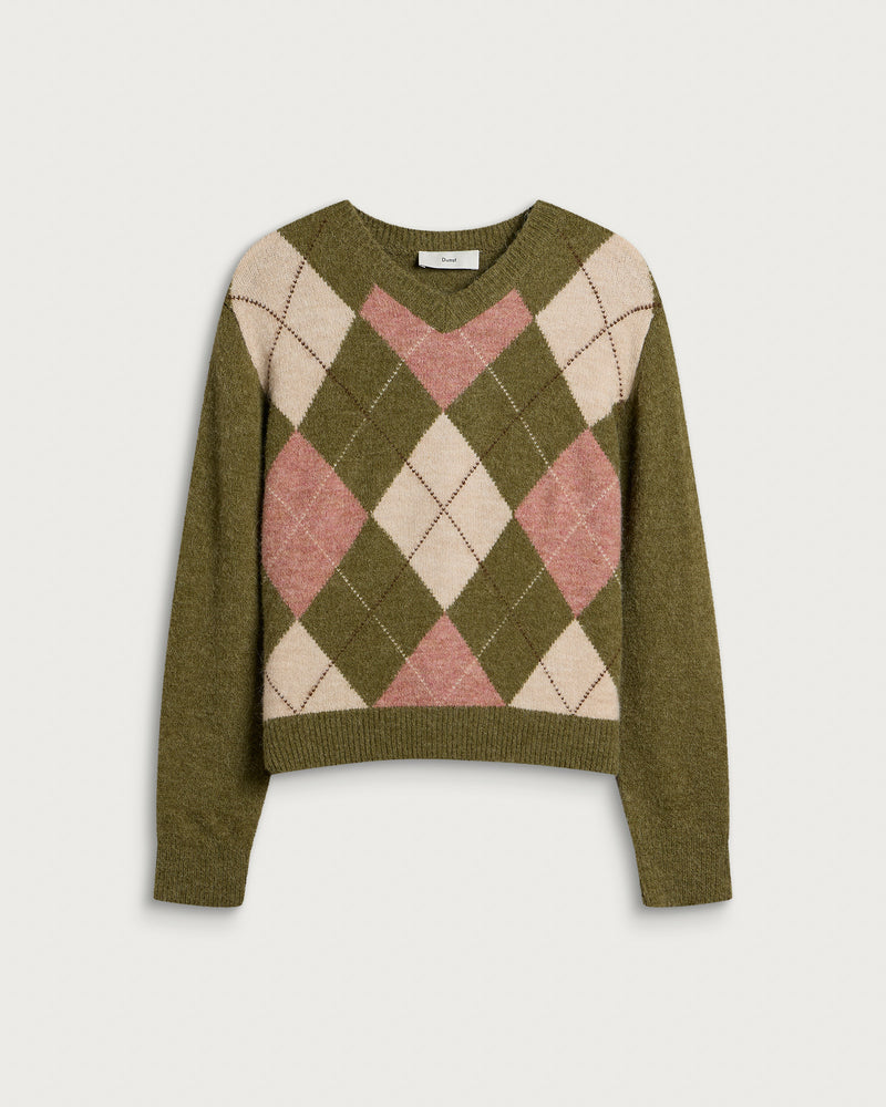 Dunst Alpaca Argyle Jumper
