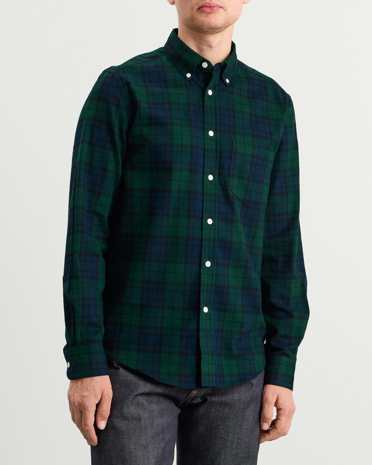 Portuguese Flannel Bonfim Blackwatch Check Shirt