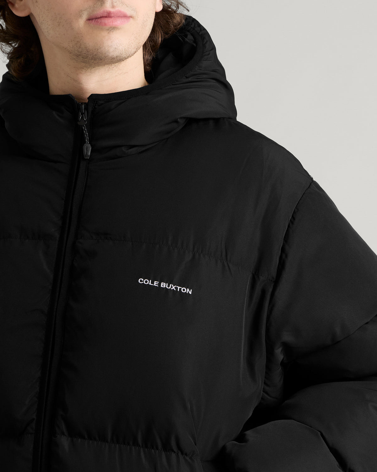 Cole Buxton Hooded Cocoon Down Jacket