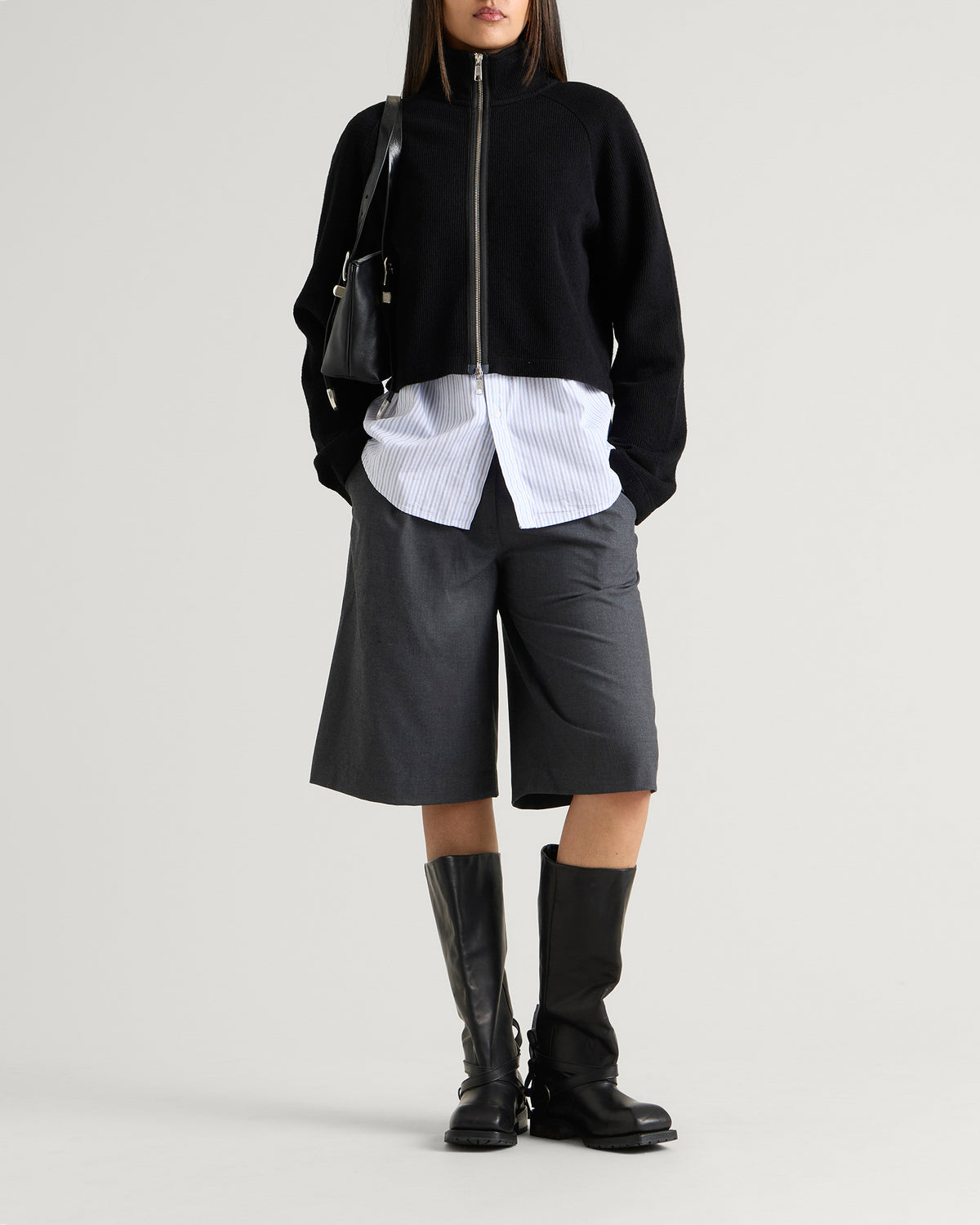 mfpen Cropped Leisure Zip Up