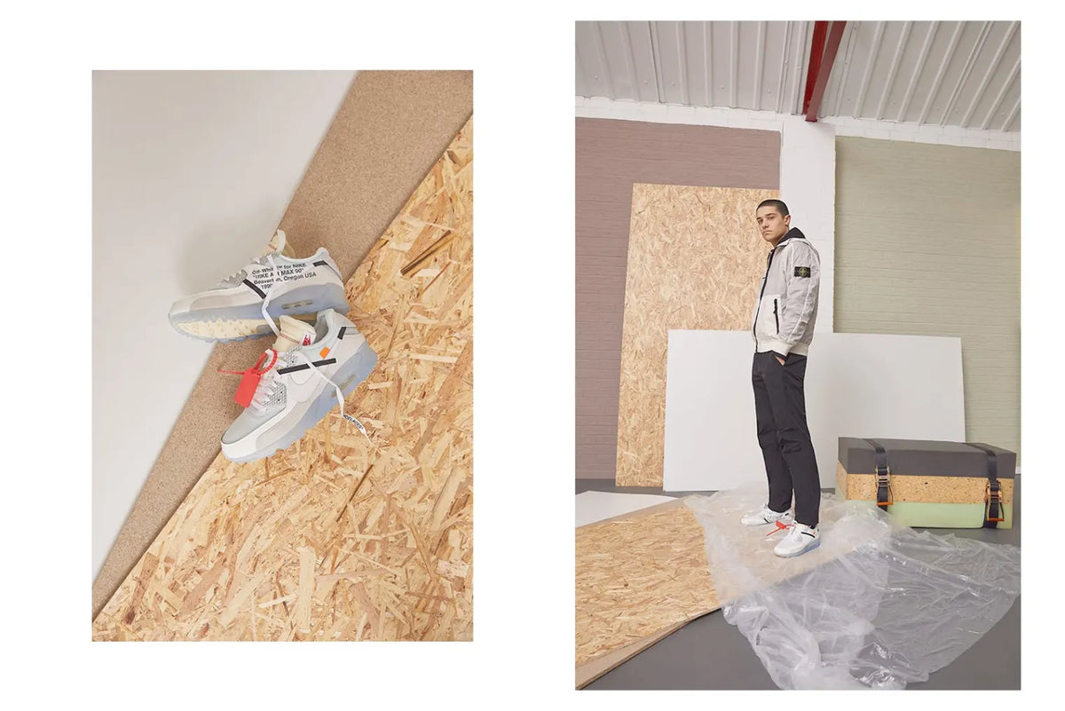 Nike and Off-White collaboration sneakers.
