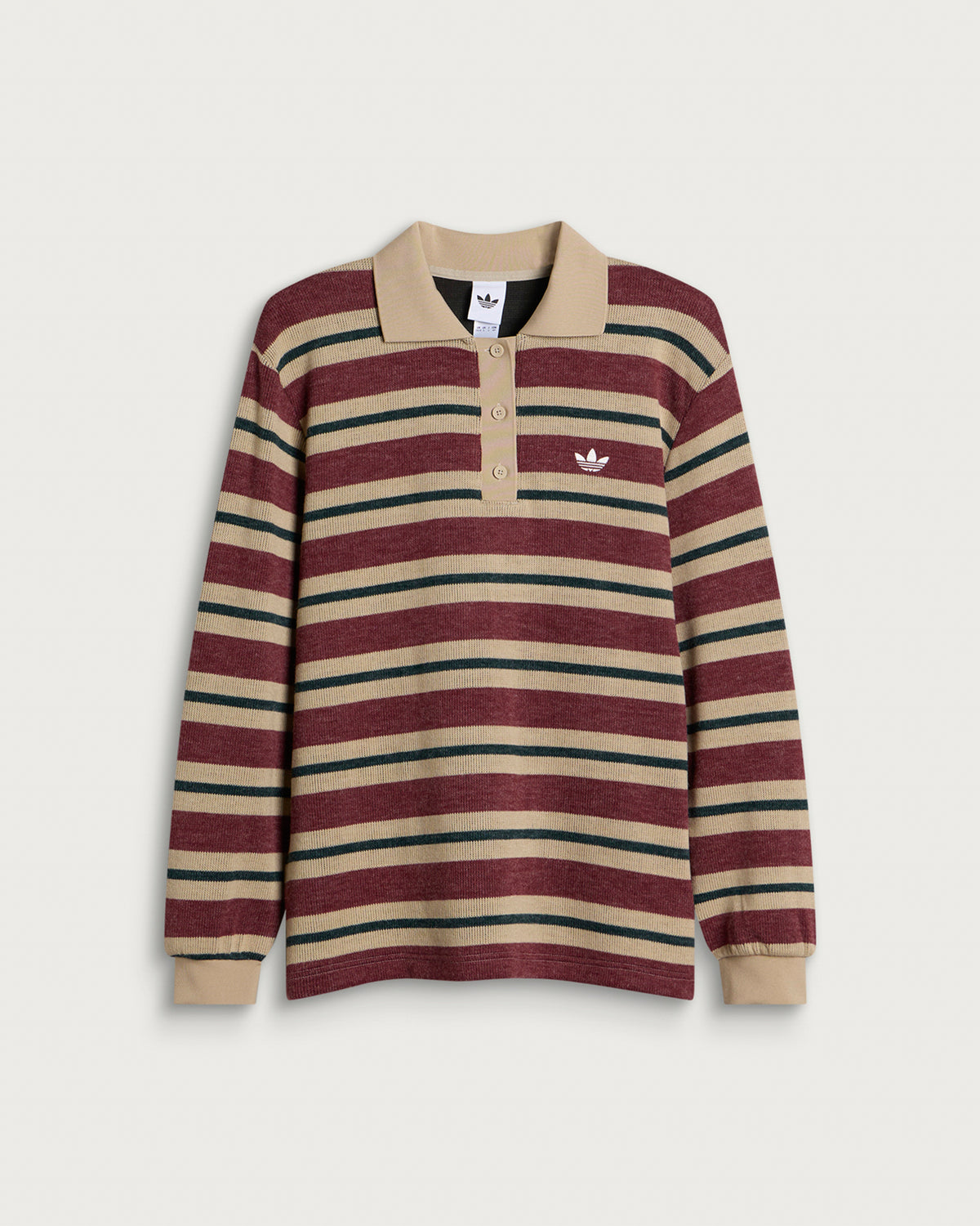 adidas Striped Polo Knit Jumper