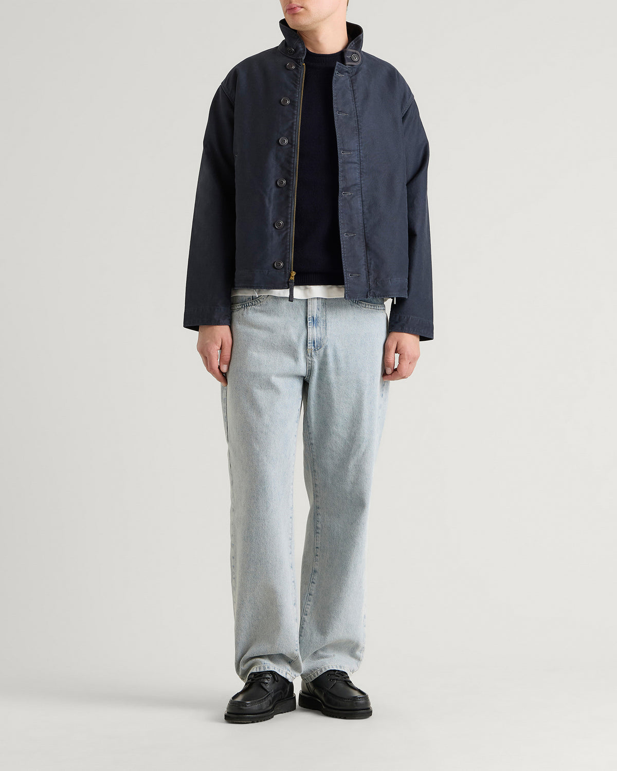 PITTARI Usk Lambswool Roll Collar Jumper