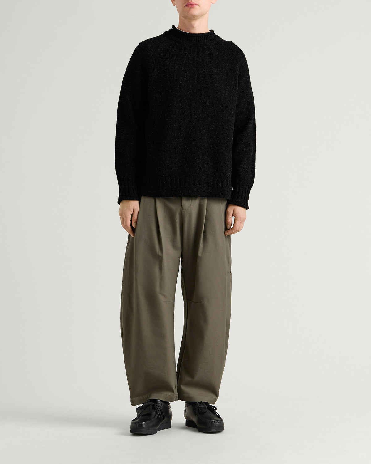 PITTARI Seti Heritage Lambswool Roll Collar Jumper