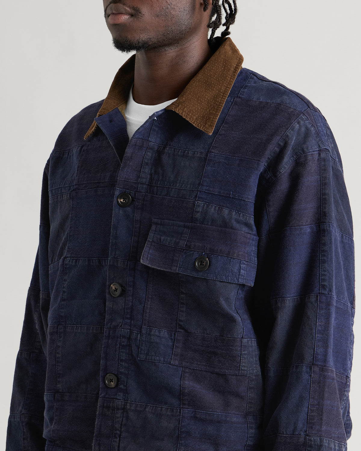 Café Mountain Patchwork Workers Jacket