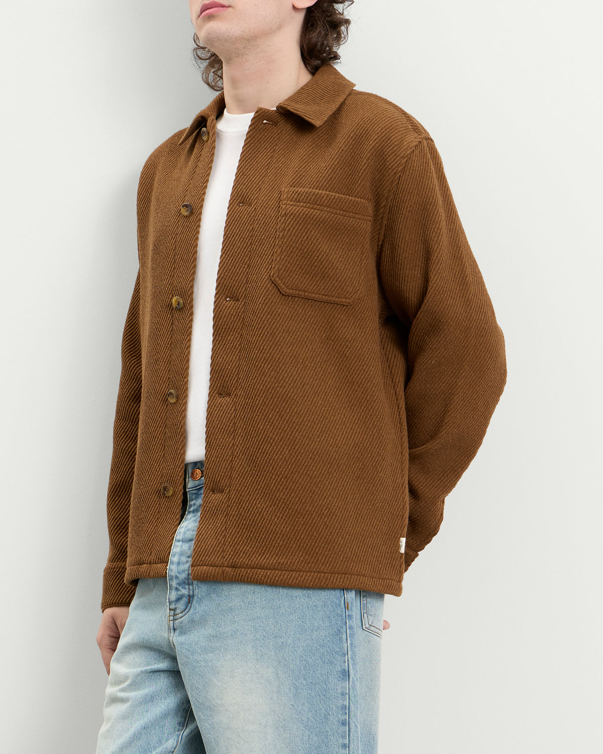 Les Deux Twill Wool Overshirt